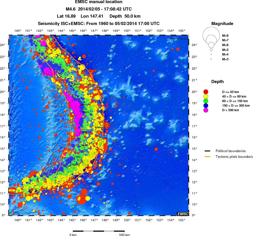 wide historical seismicity