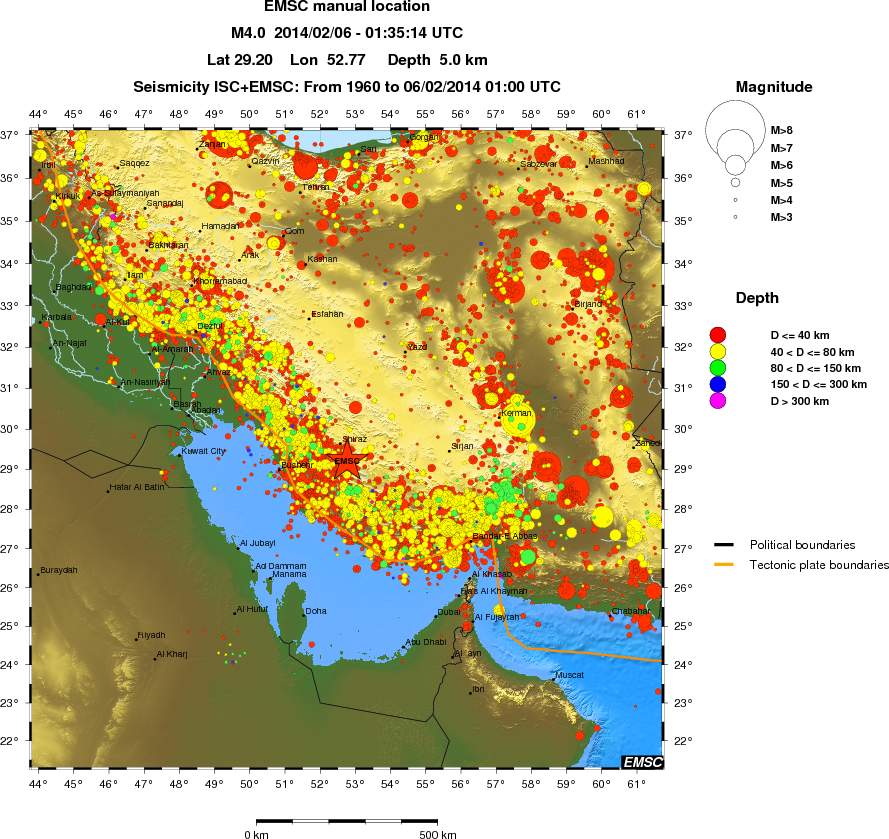 wide historical seismicity