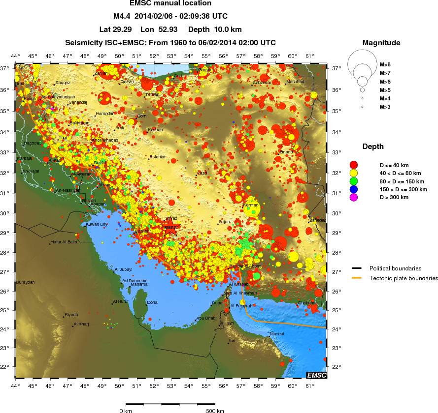 wide historical seismicity