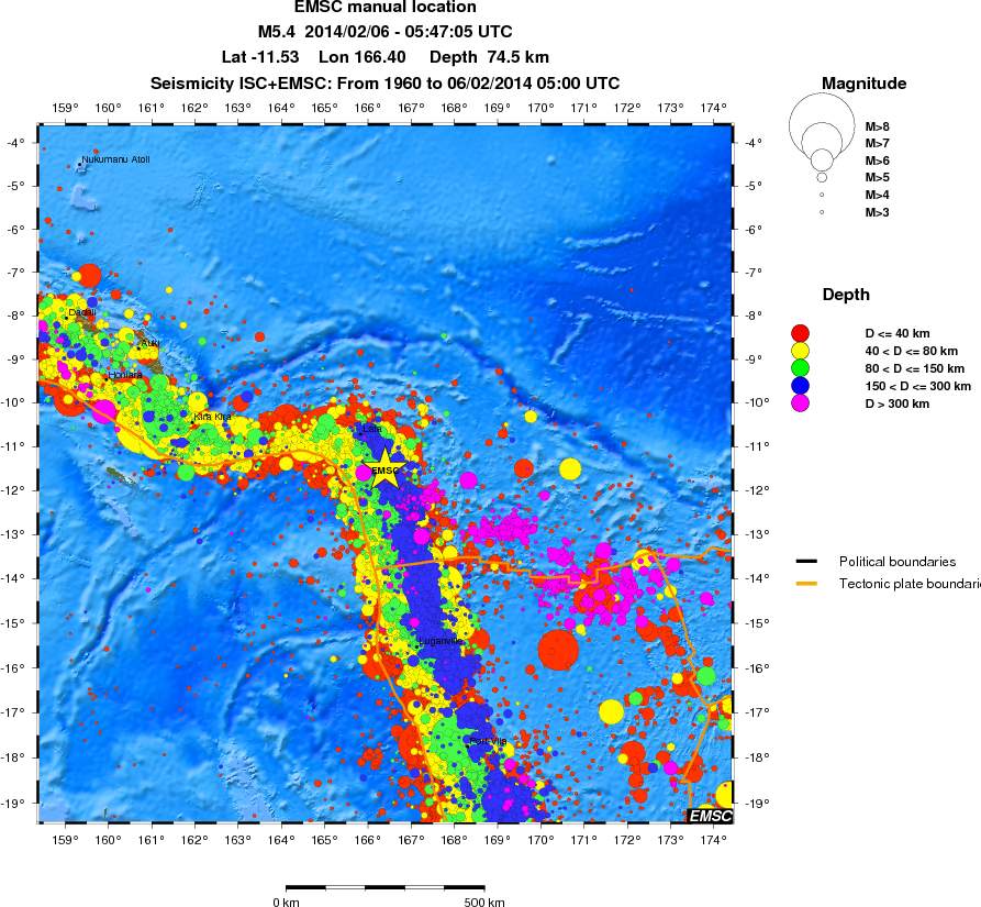 wide historical seismicity