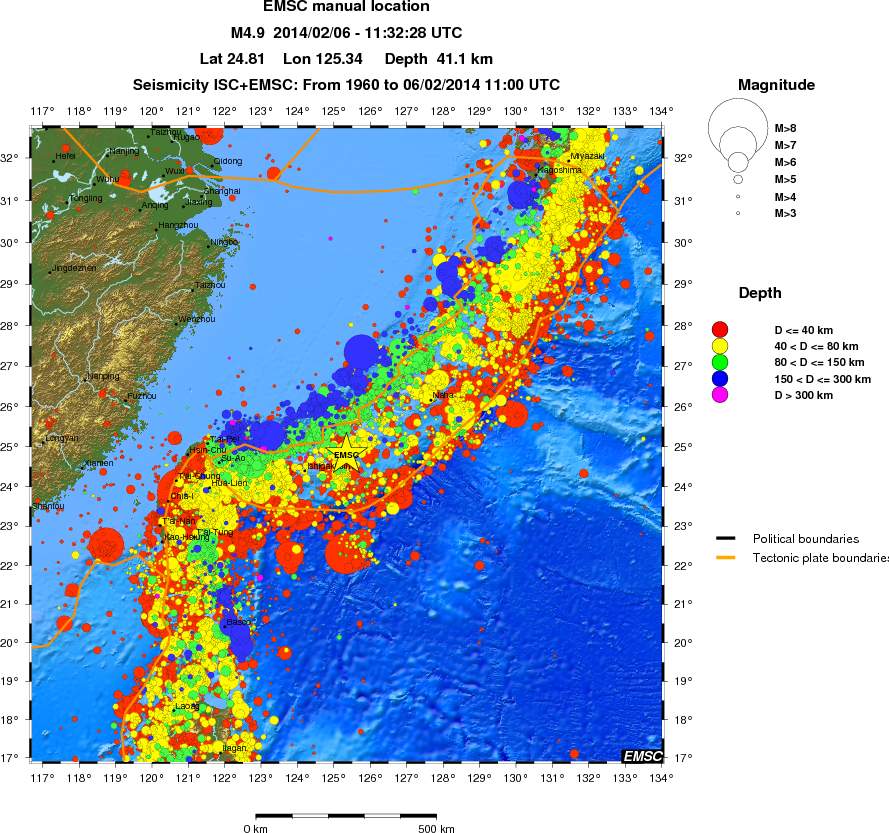 wide historical seismicity