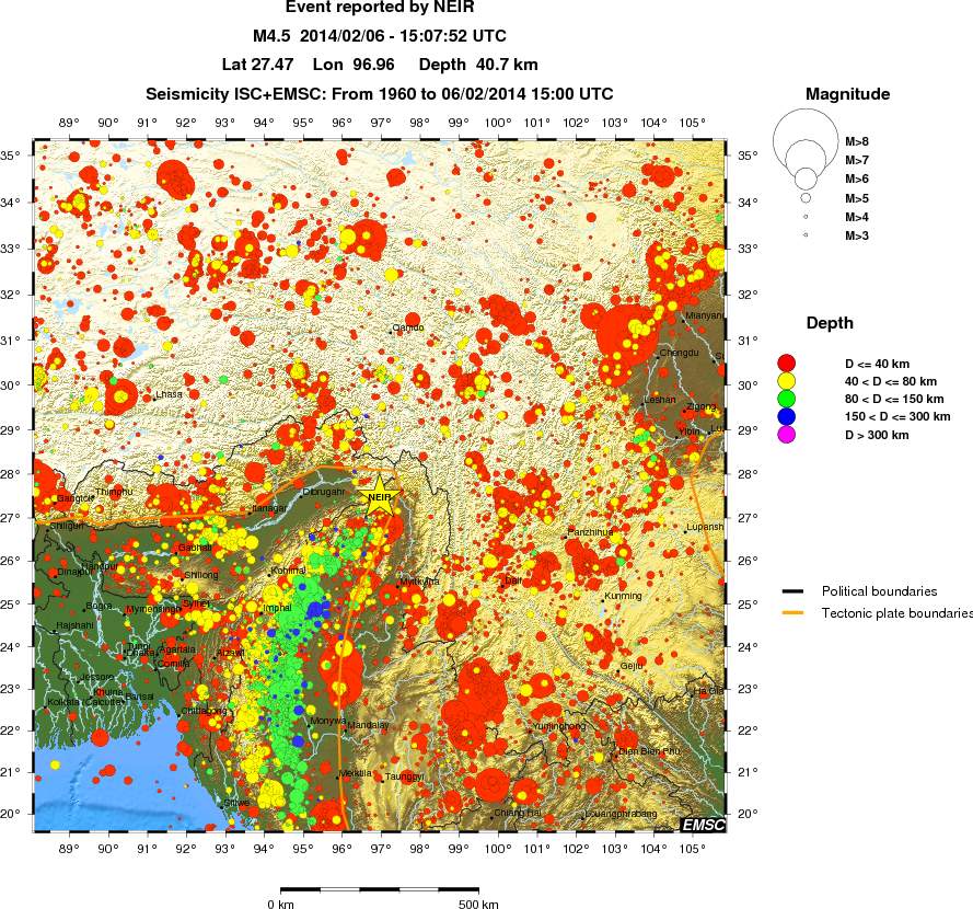 wide historical seismicity