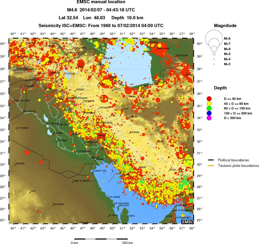 wide historical seismicity