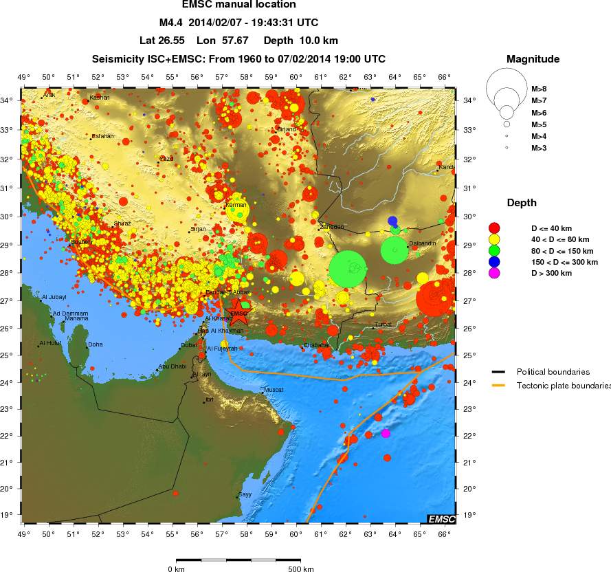 wide historical seismicity