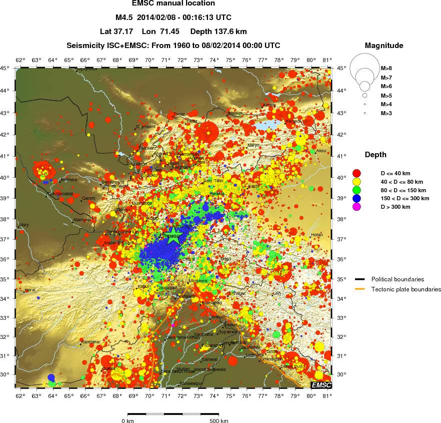 wide historical seismicity