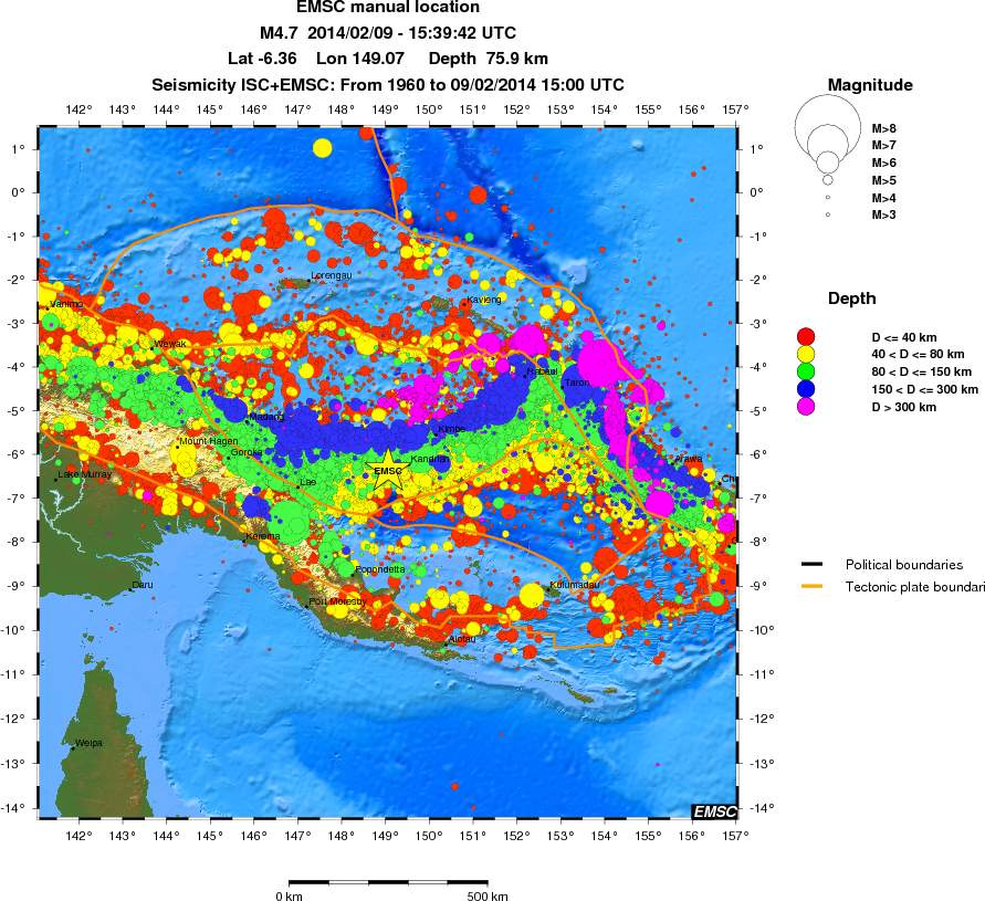wide historical seismicity