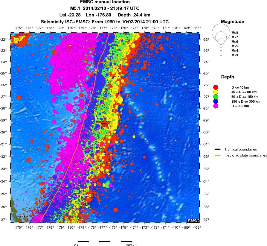 wide historical seismicity