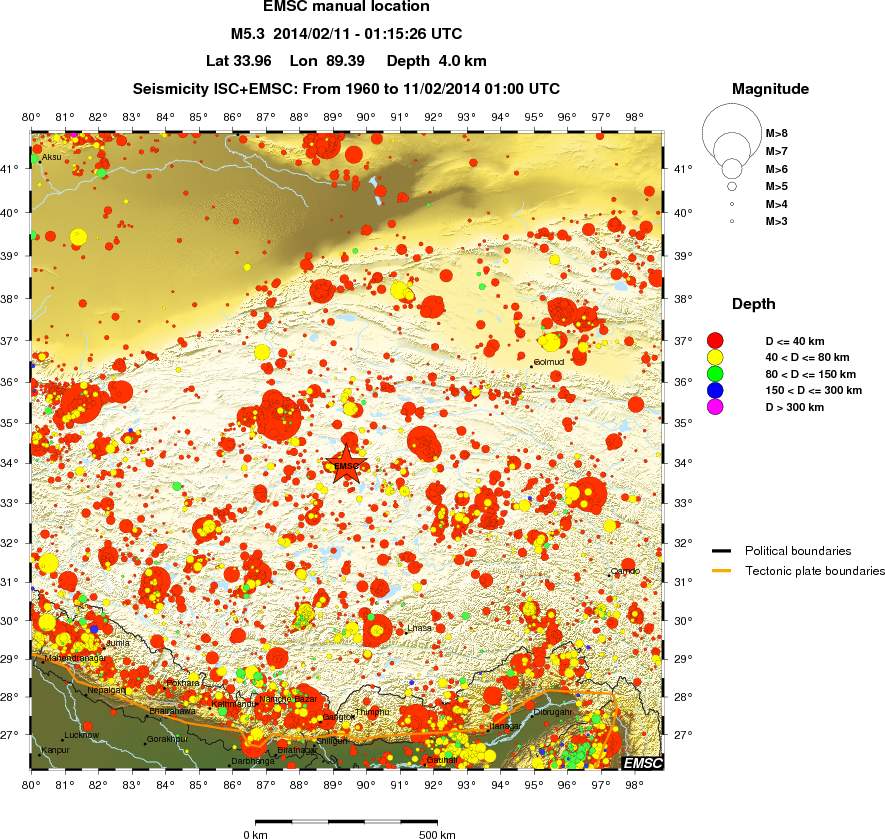 wide historical seismicity