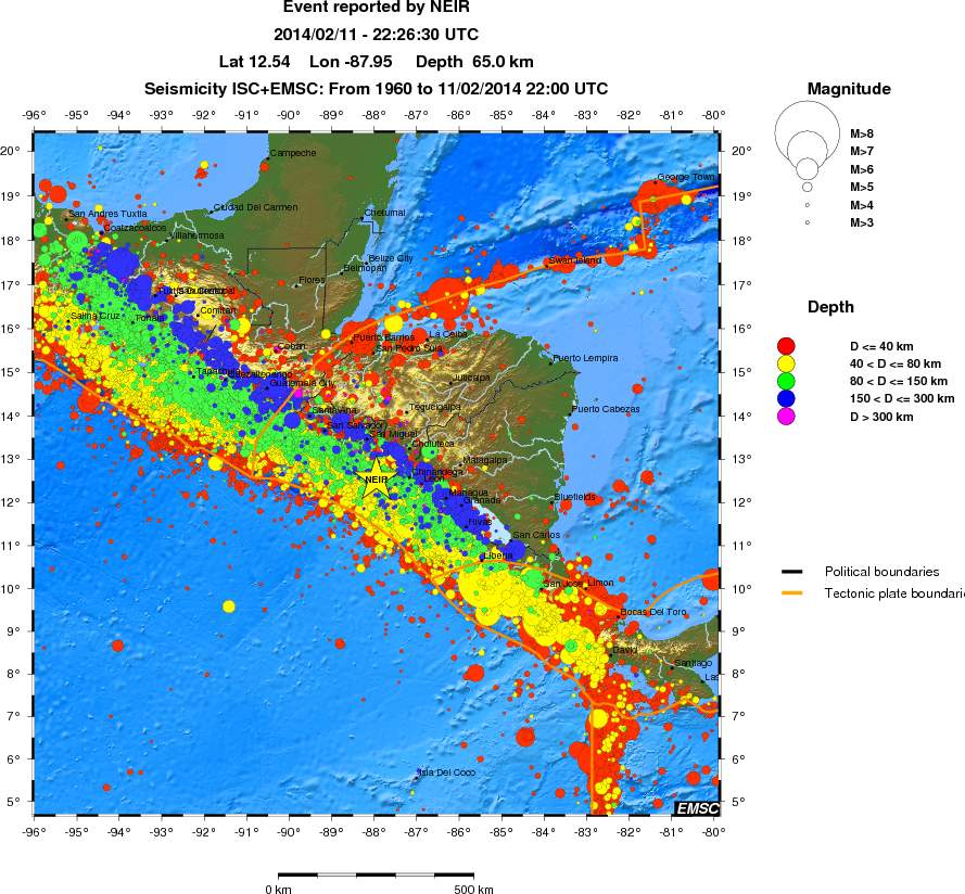 wide historical seismicity