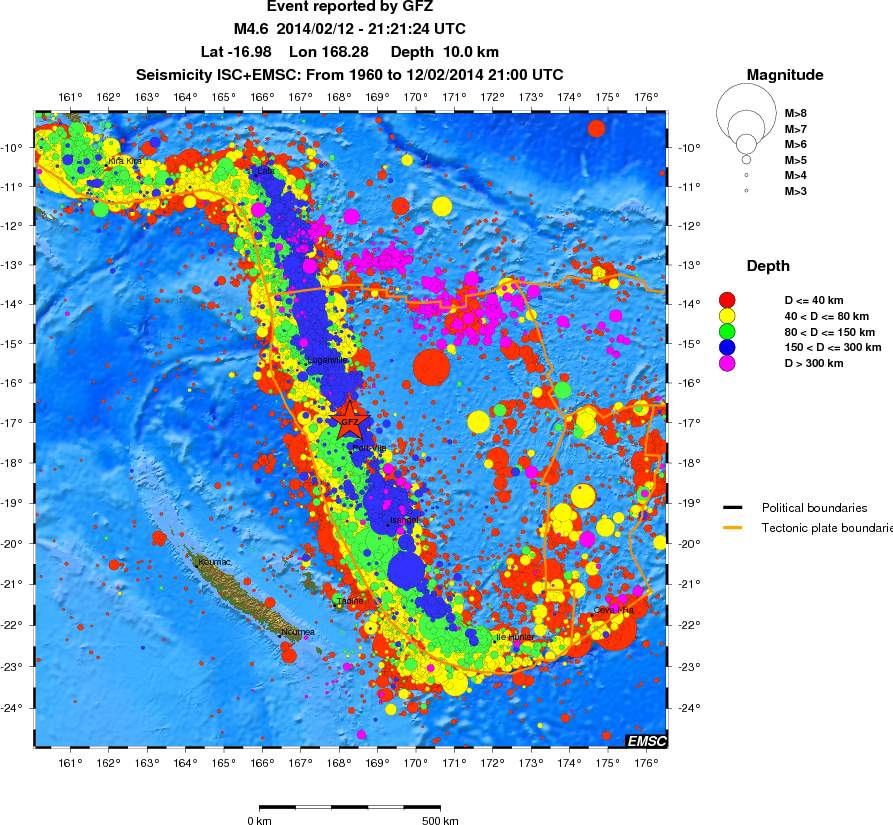 wide historical seismicity