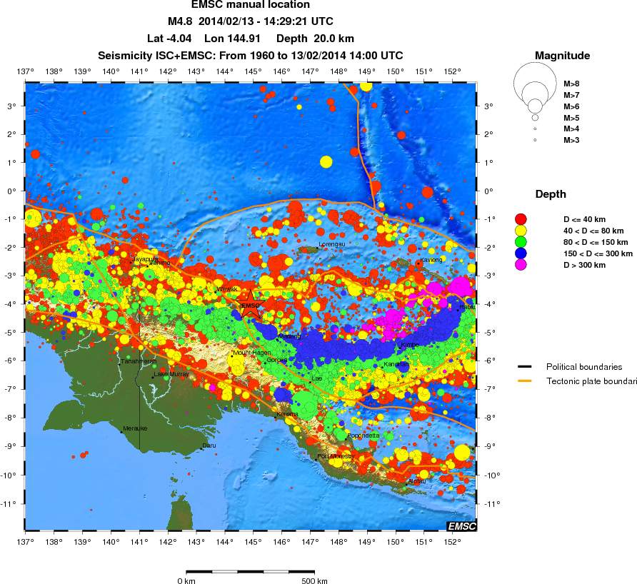 wide historical seismicity