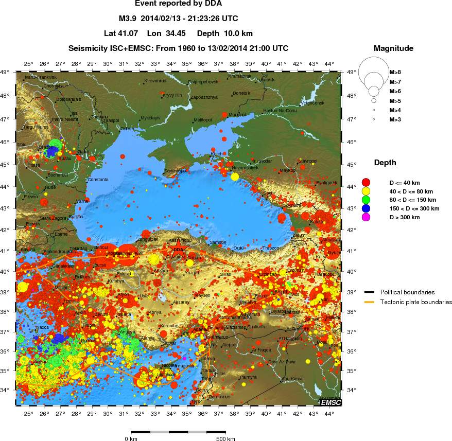 wide historical seismicity