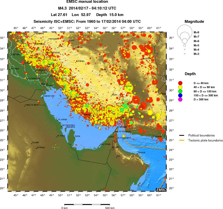 wide historical seismicity