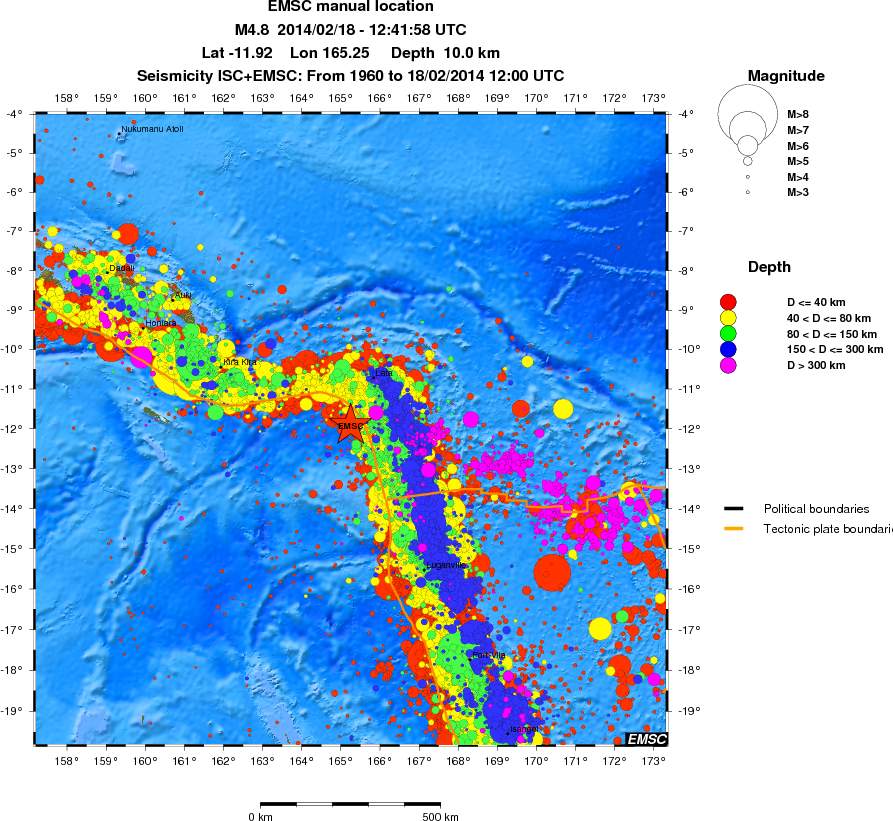 wide historical seismicity