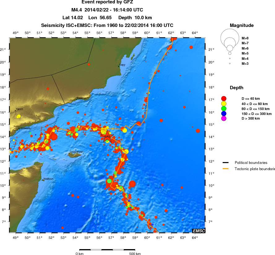 wide historical seismicity