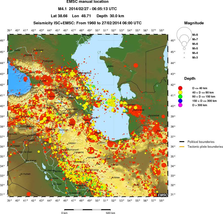 wide historical seismicity