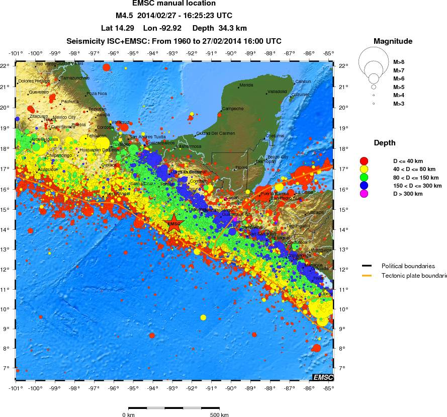 wide historical seismicity