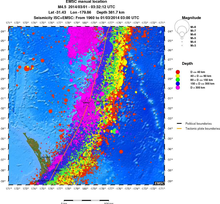 wide historical seismicity
