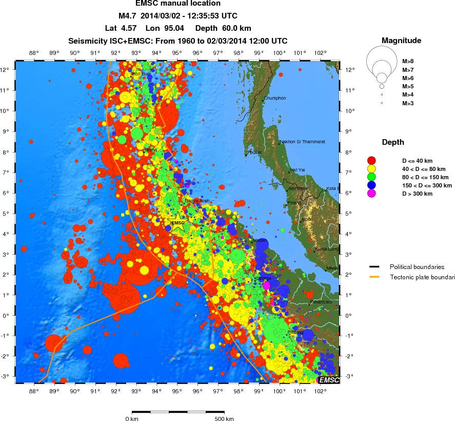 wide historical seismicity