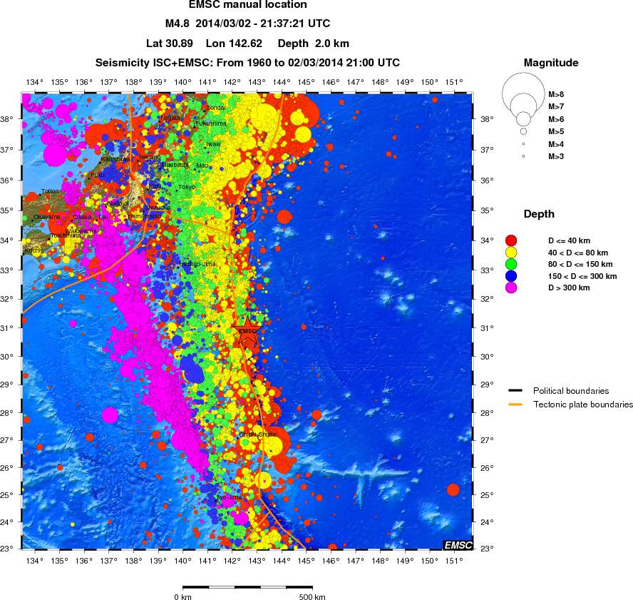 wide historical seismicity