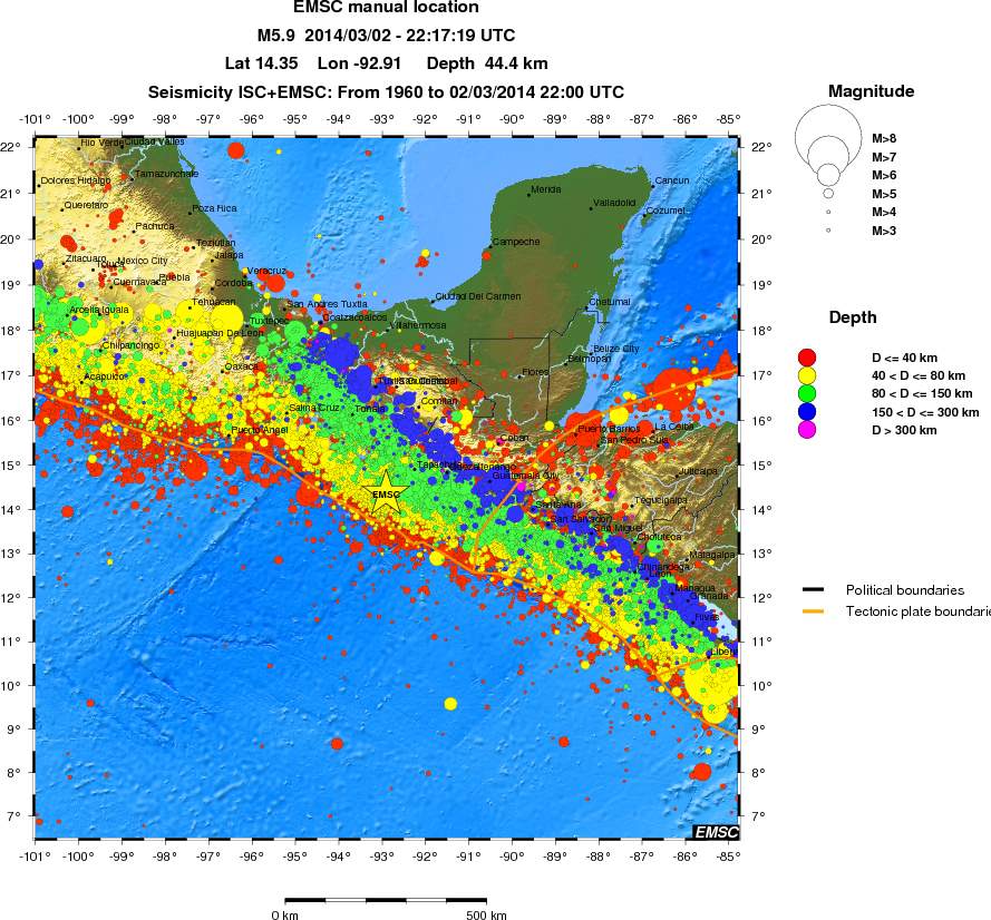 wide historical seismicity