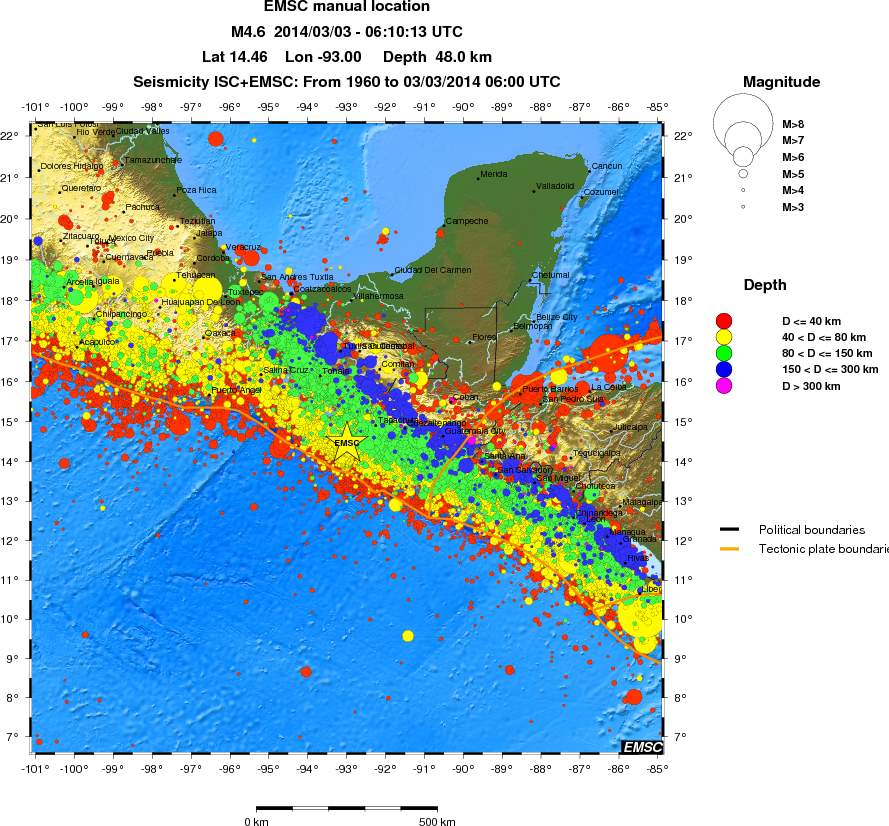 wide historical seismicity