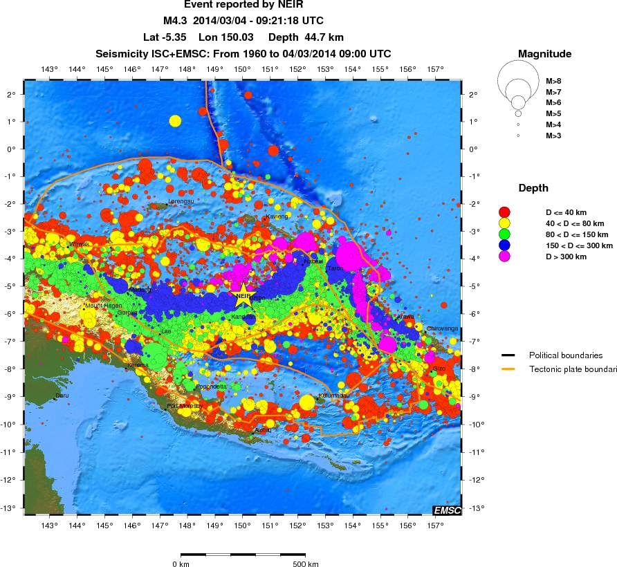wide historical seismicity