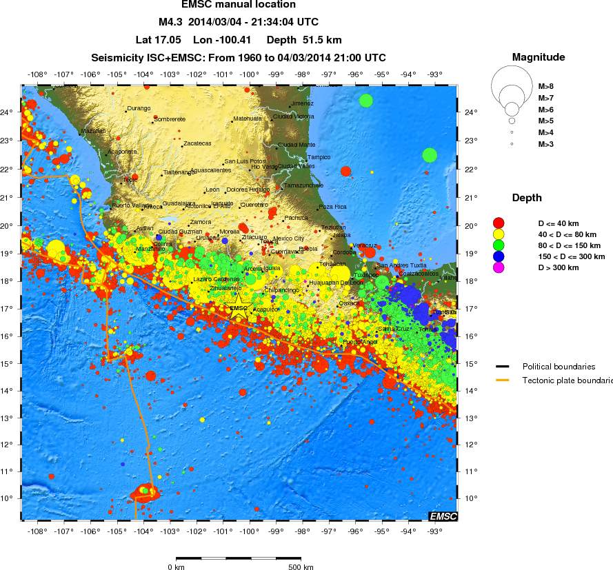 wide historical seismicity