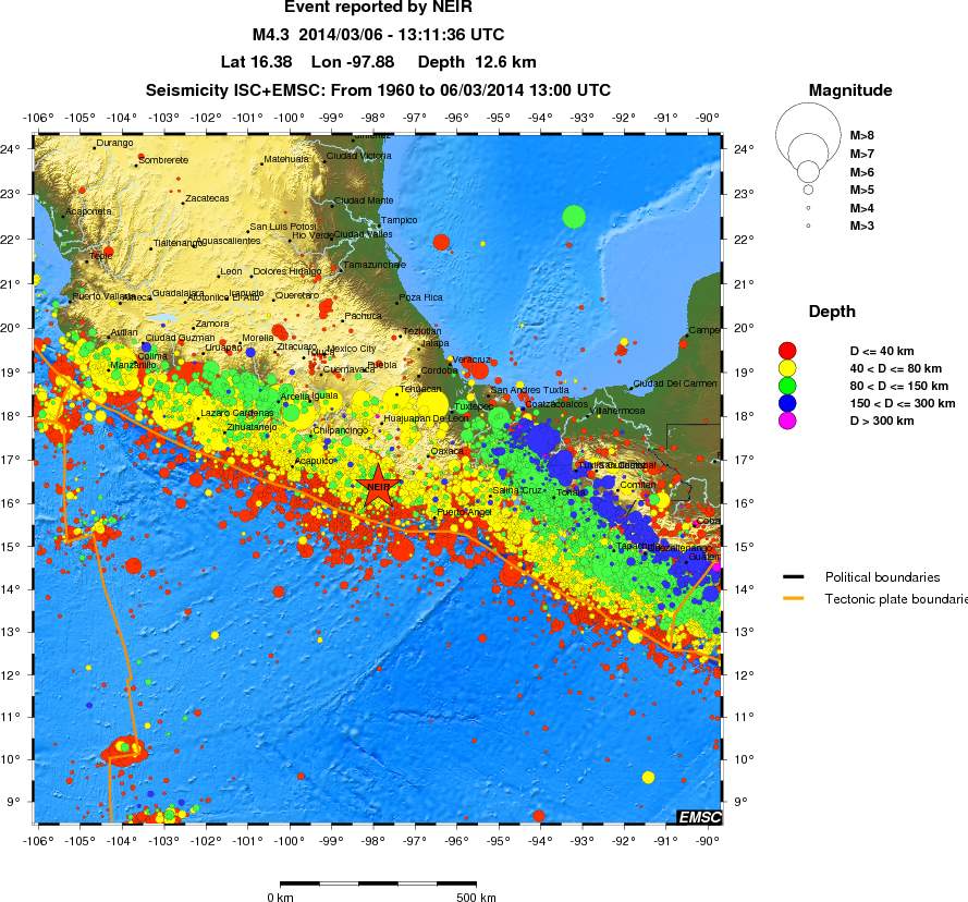 wide historical seismicity