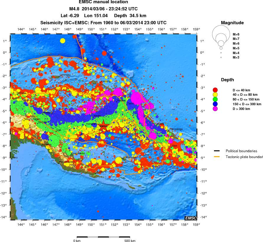 wide historical seismicity