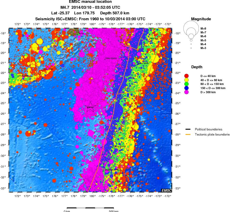wide historical seismicity