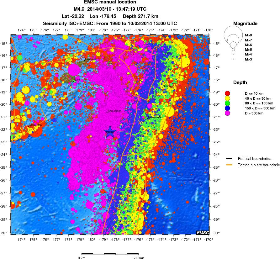 wide historical seismicity
