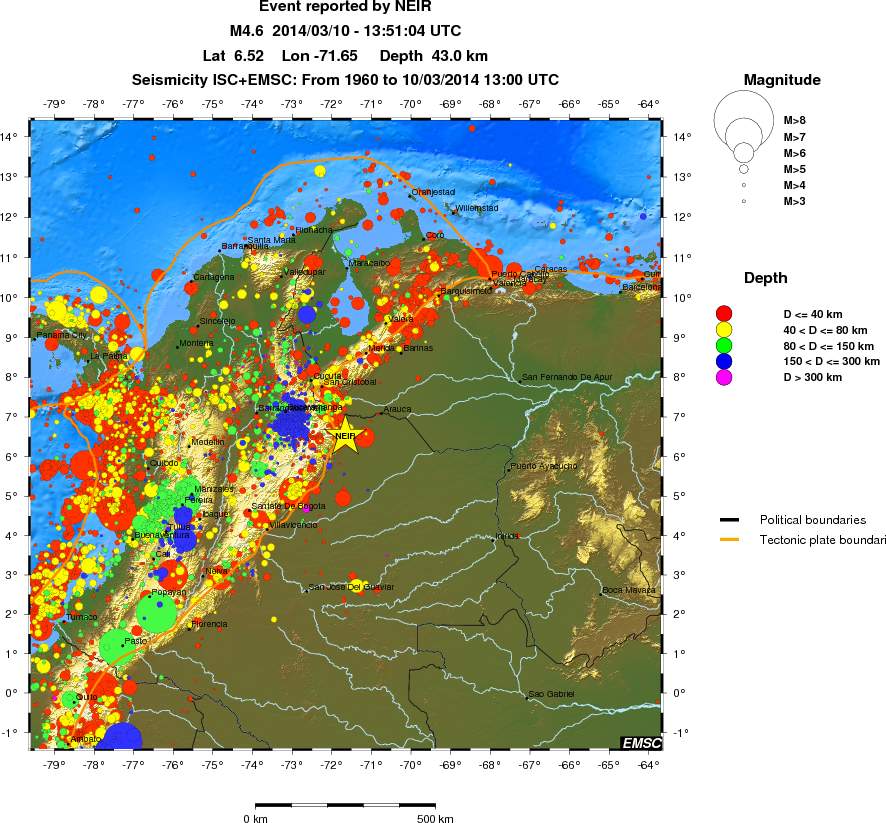 wide historical seismicity