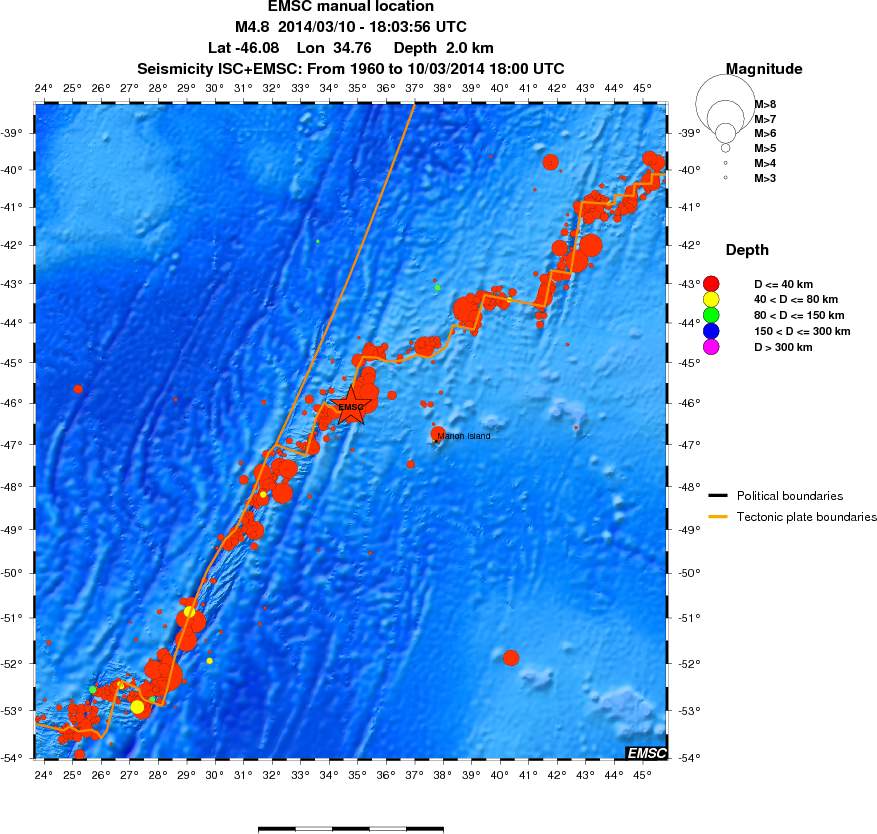 wide historical seismicity