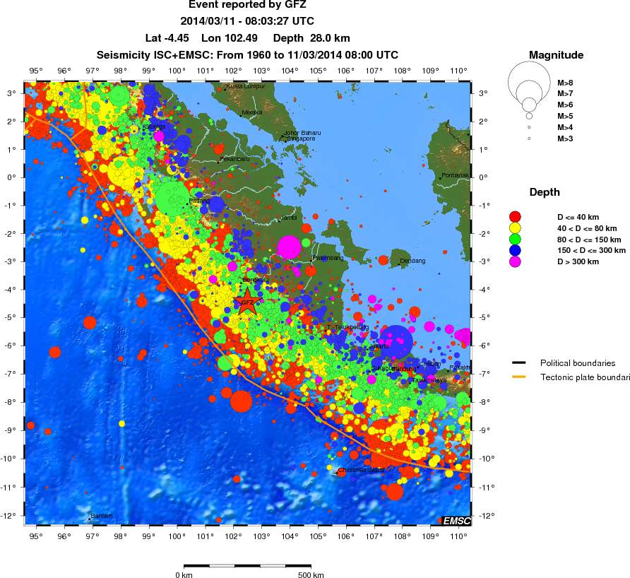 wide historical seismicity