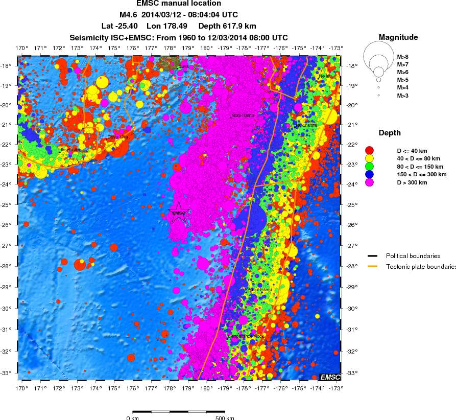 wide historical seismicity