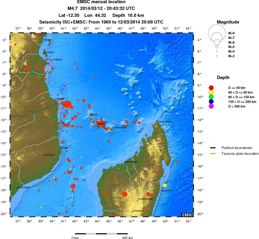 wide historical seismicity