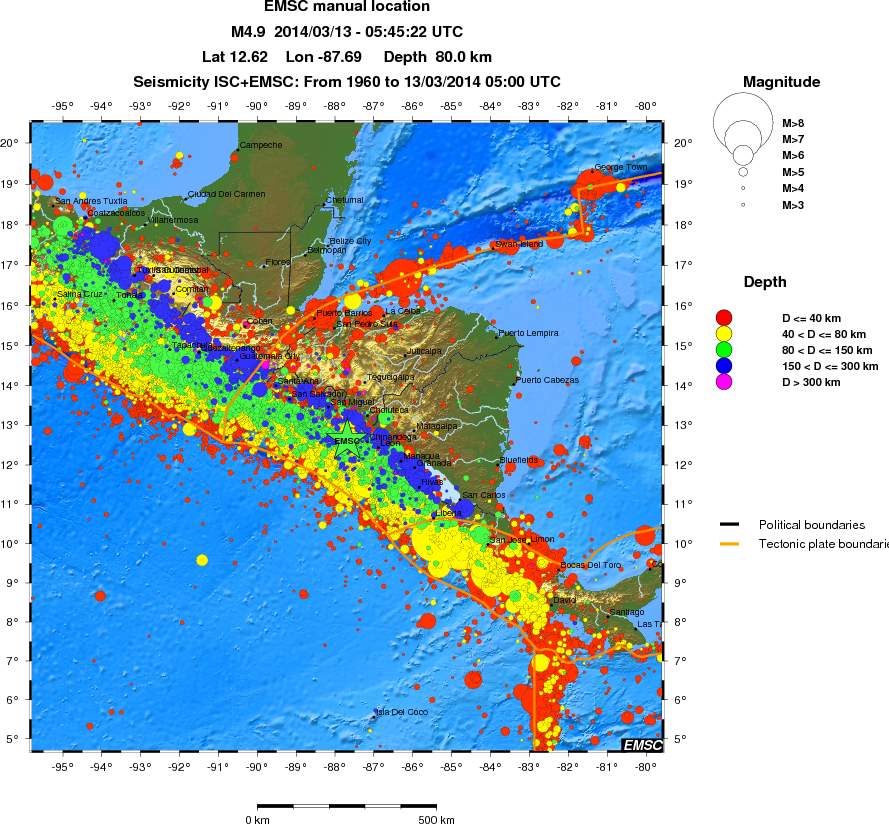 wide historical seismicity