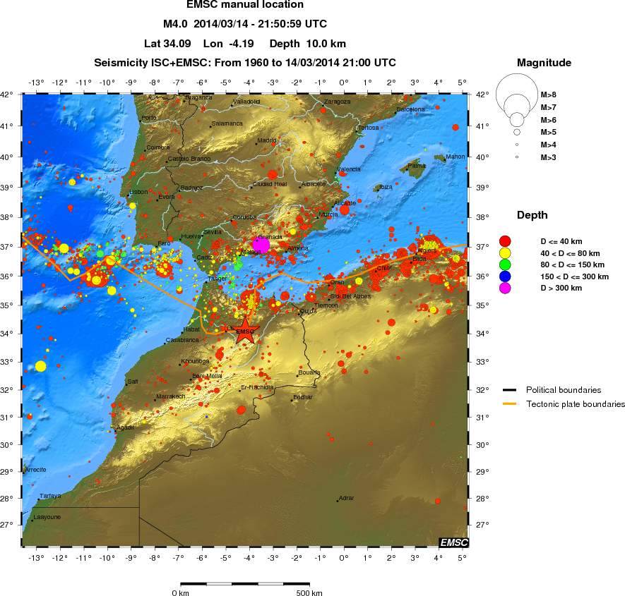 wide historical seismicity