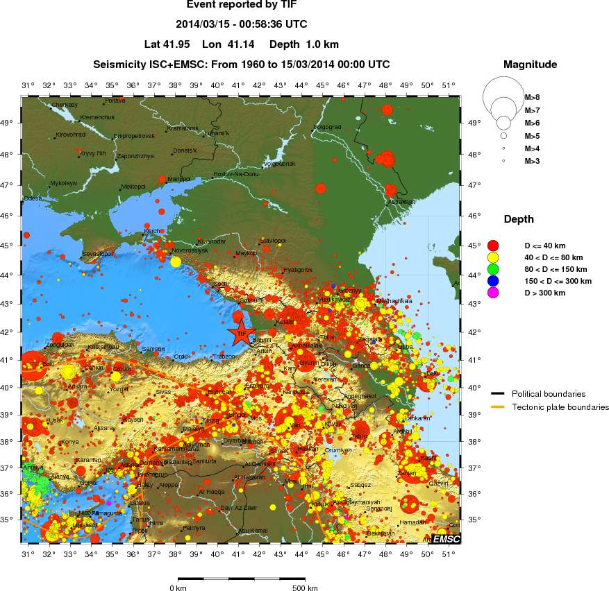 wide historical seismicity