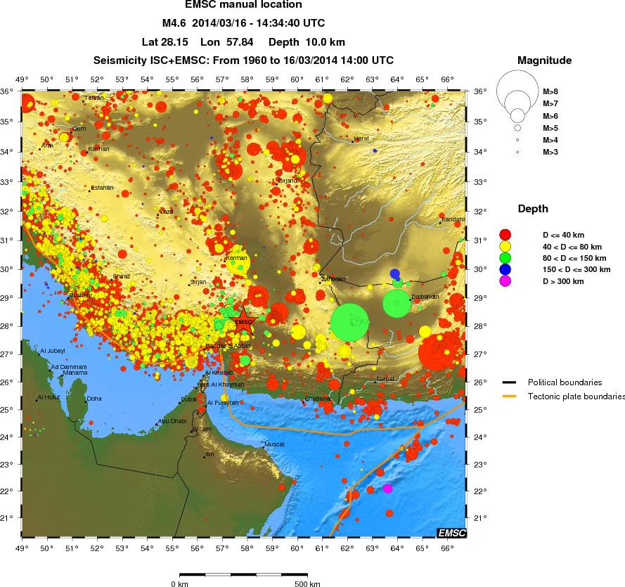 wide historical seismicity