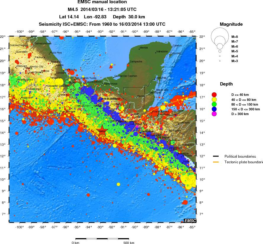 wide historical seismicity