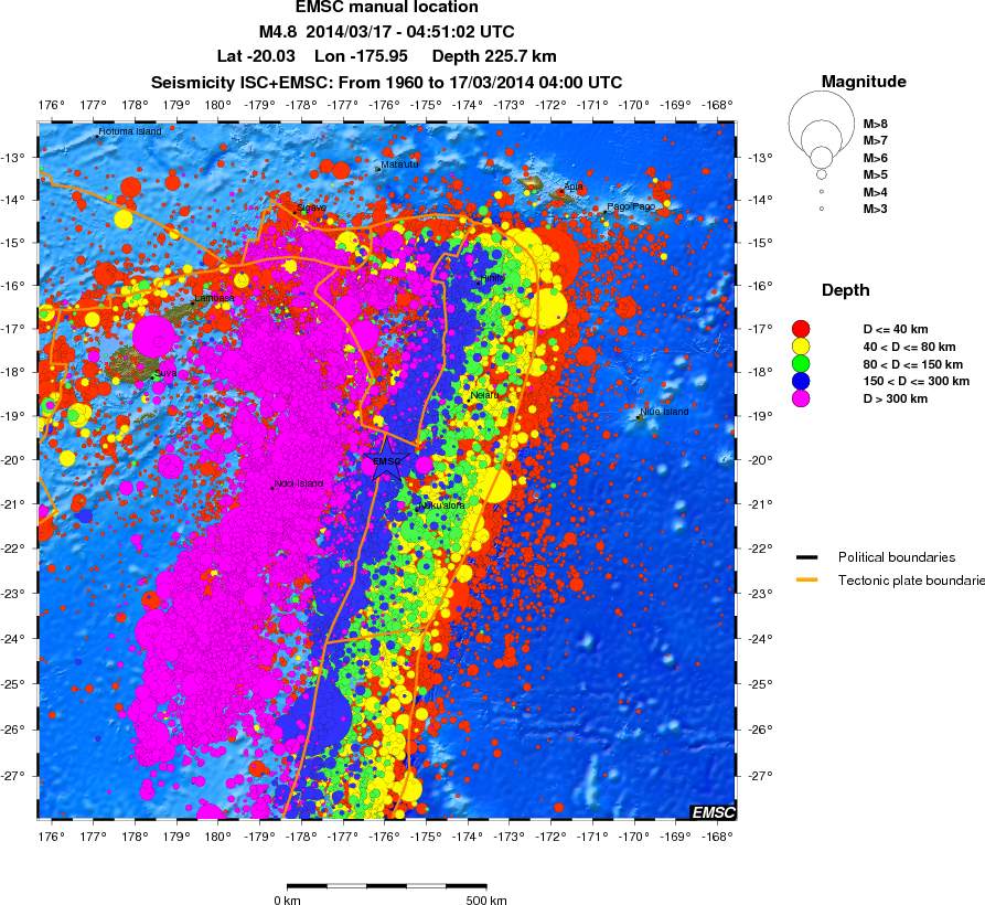 wide historical seismicity
