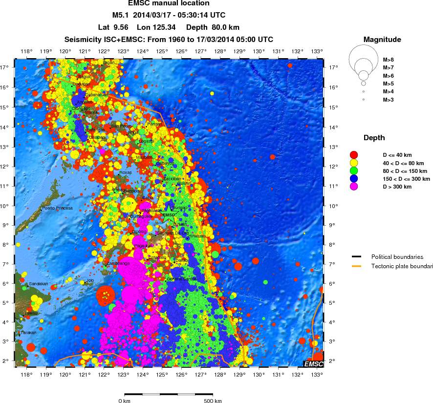 wide historical seismicity