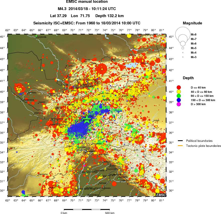 wide historical seismicity