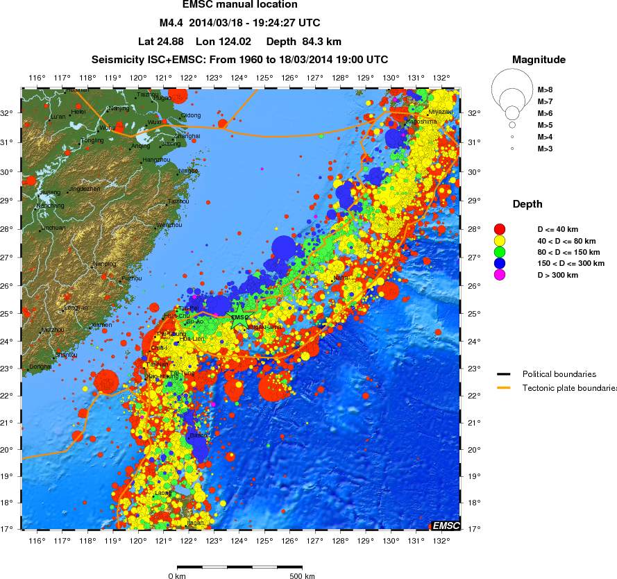 wide historical seismicity