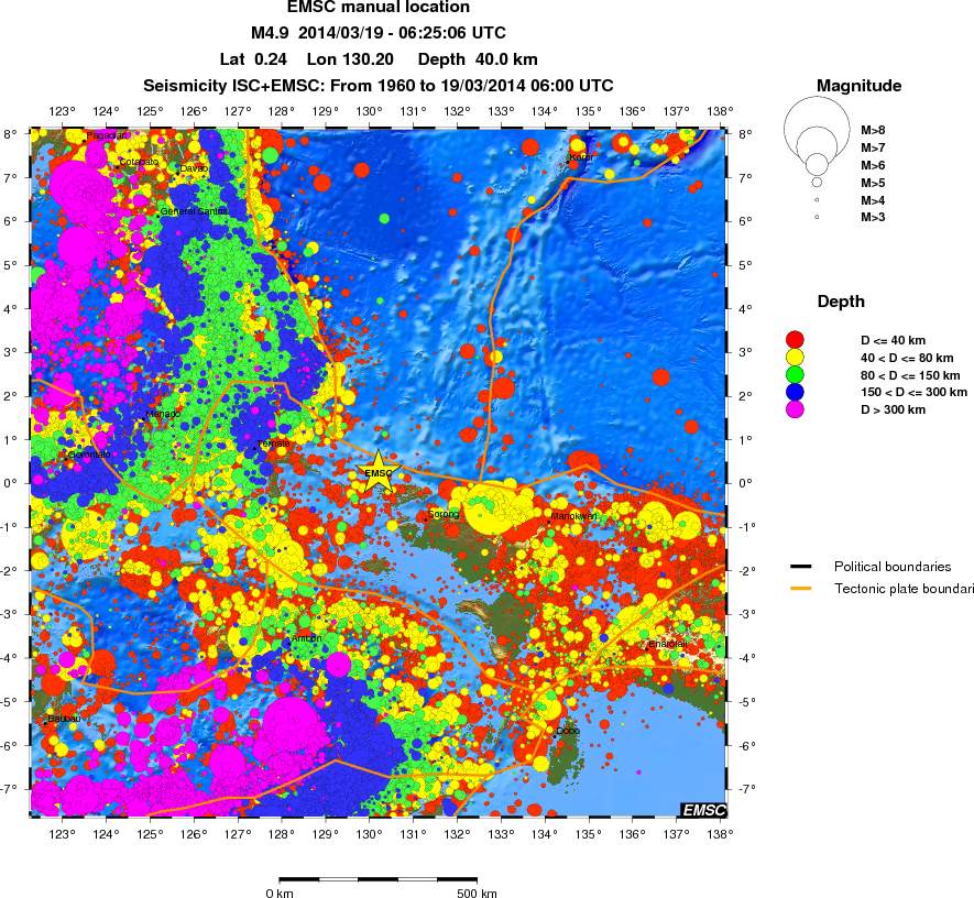 wide historical seismicity