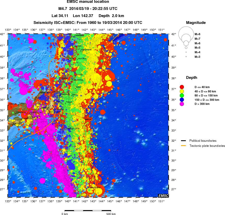 wide historical seismicity