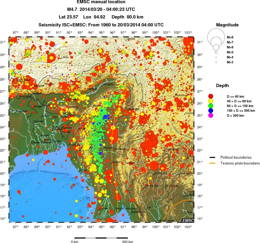 wide historical seismicity