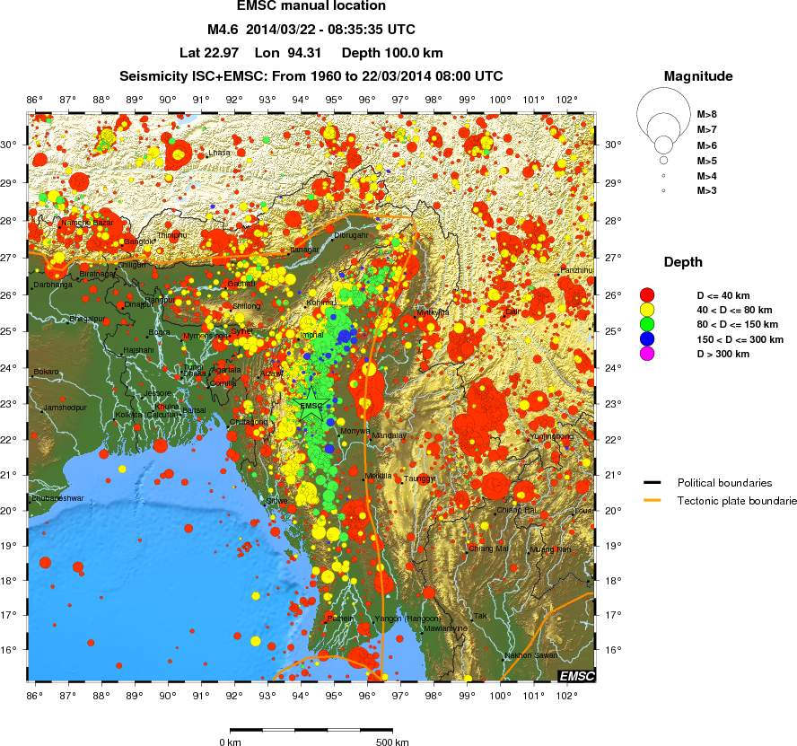 wide historical seismicity